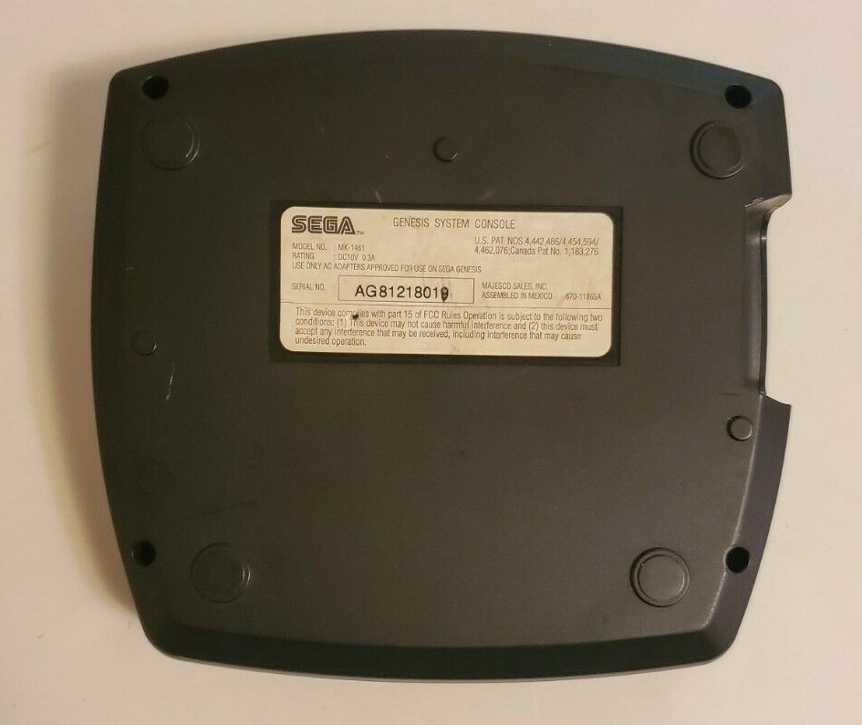SEGA Genesis Model 3 Core Console System 2 Controller/Cords BUNDLE MK-1461