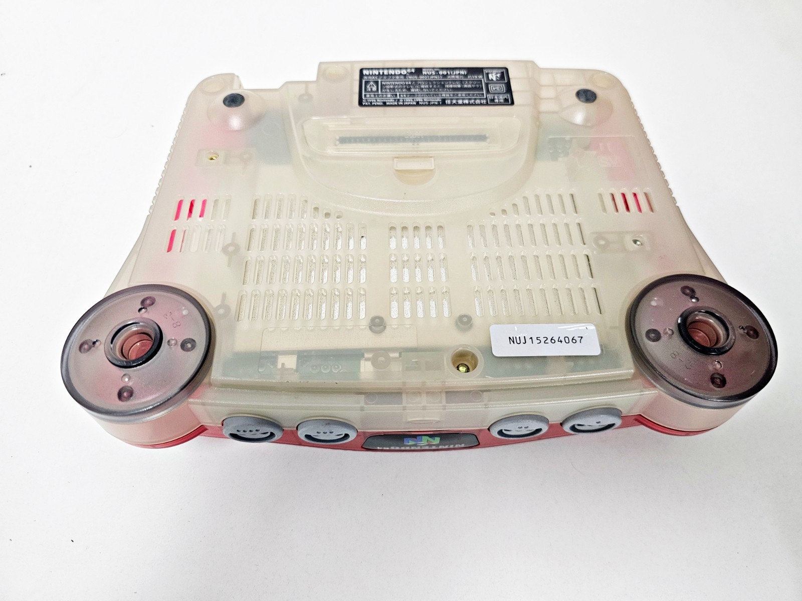 Nintendo 64 Console Red & White Clear 067 JAPAN