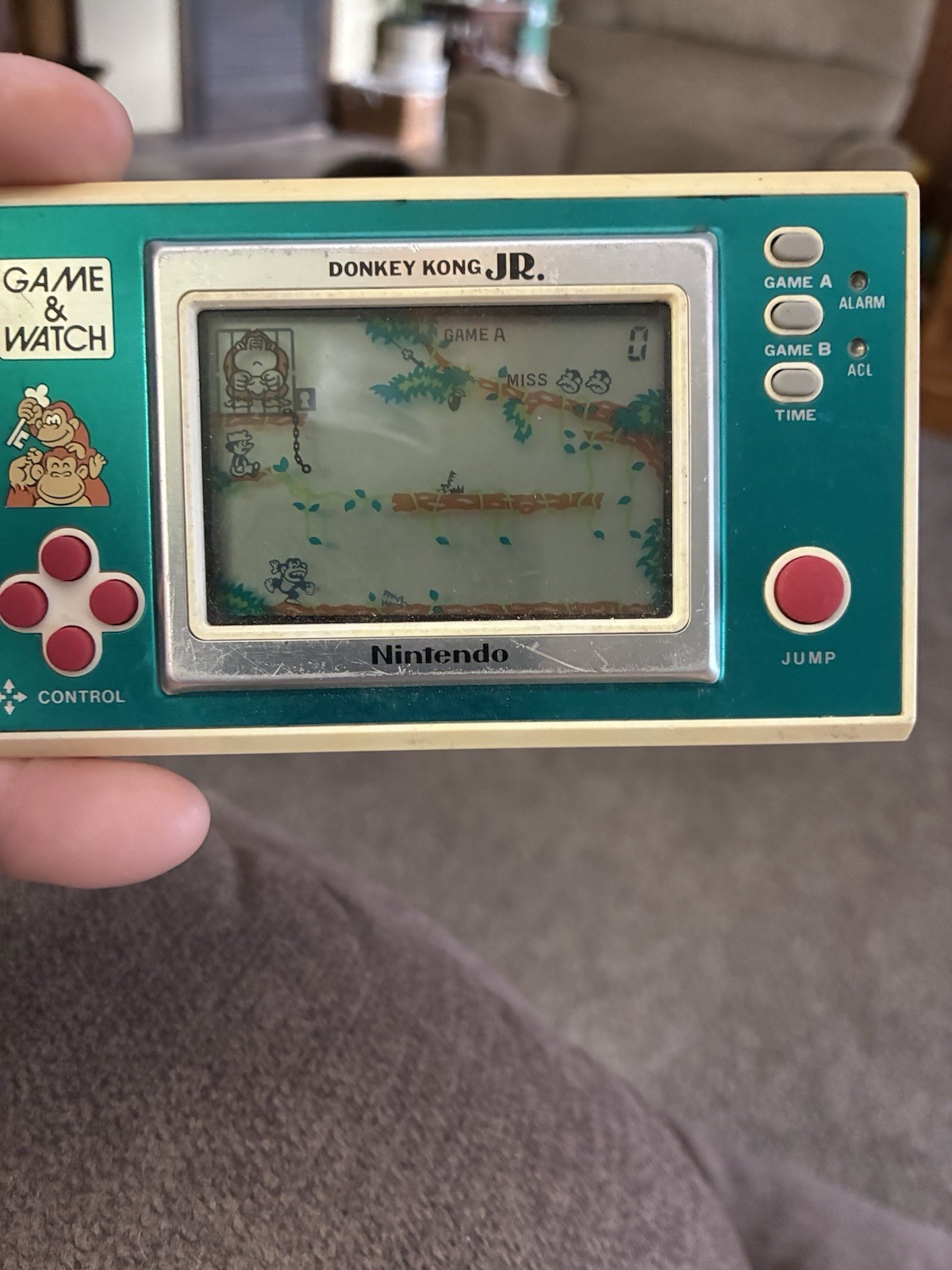 VTG Nintendo Game & Watch Donkey Kong Jr Handheld Console 1982 DJ-101 Japan NICE