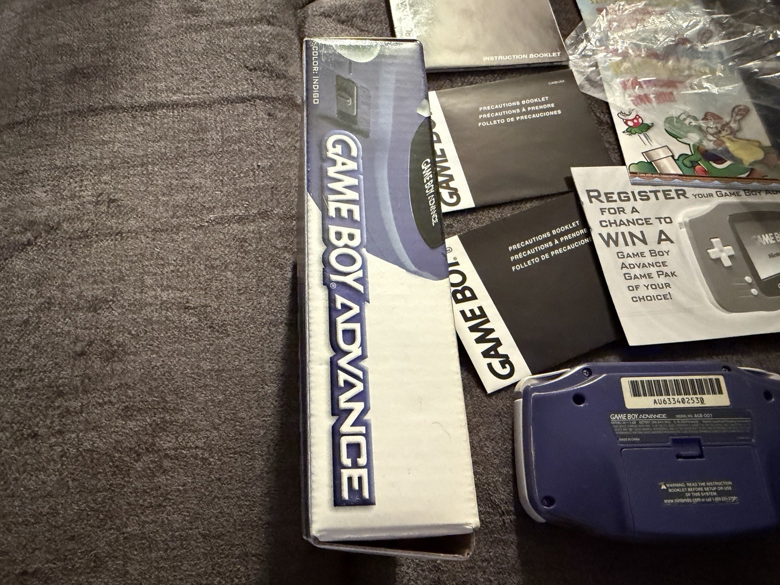 Nintendo Game Boy Advance Handheld System – Indigo CIB Boxed