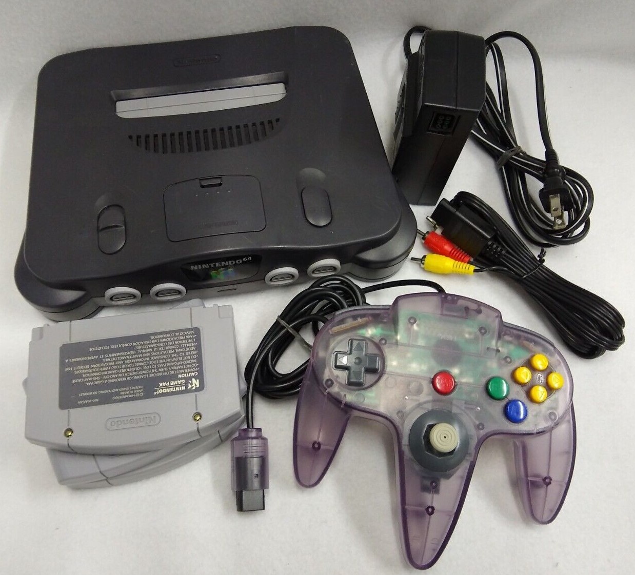 Pick and Choose N64 Nintendo 64 Console + Controller + Cords+Games