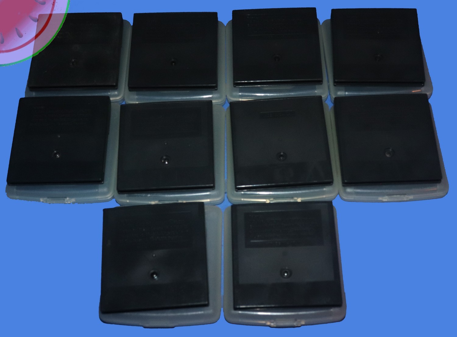 WORKING Blue Sega GAME GEAR System Recapped, Glass Lens, Carrying Case, 10 Games