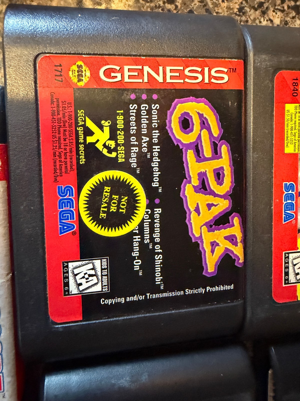 Sega Genesis Model 1 Console Bundle Controller, 15 Games, and Power/Av Cables!