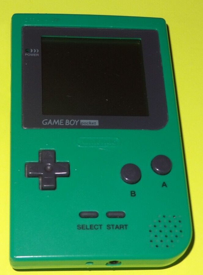 Nintendo Game Boy Pocket – Green, TESTED No Battery Cover