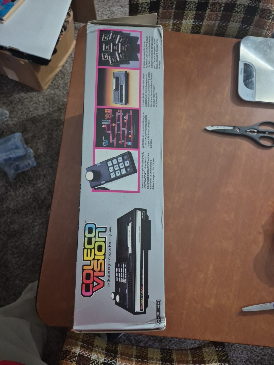 Original Authentic ColecoVision Console 1982 Looks New & Box/Console Bilingual