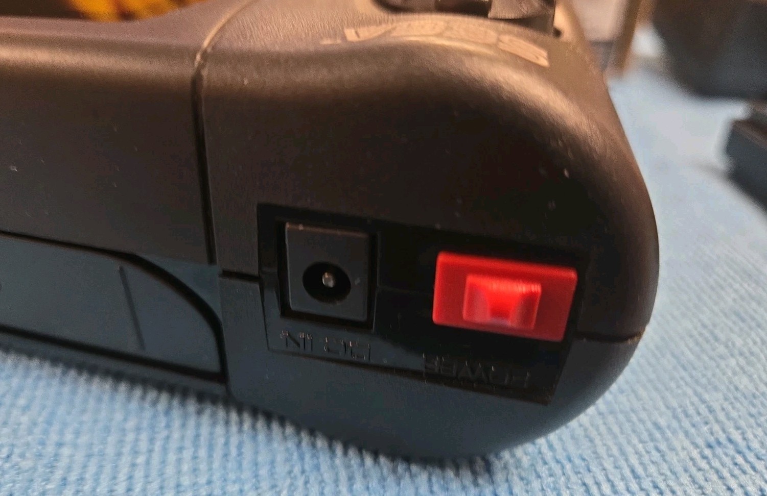 Sega Nomad Console. With Box (no inserts). A/C adaptor. Battery holder missing..