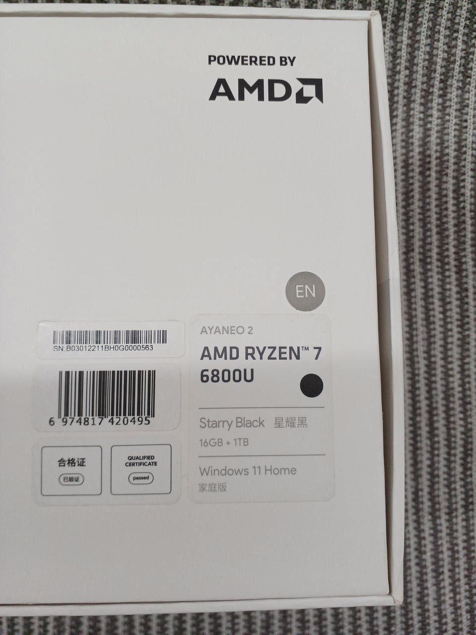 AYANEO 2 AMD Ryzen 7 6800U 16GB Memory 1TB SSD Starry Black Windows PC Gaming JP