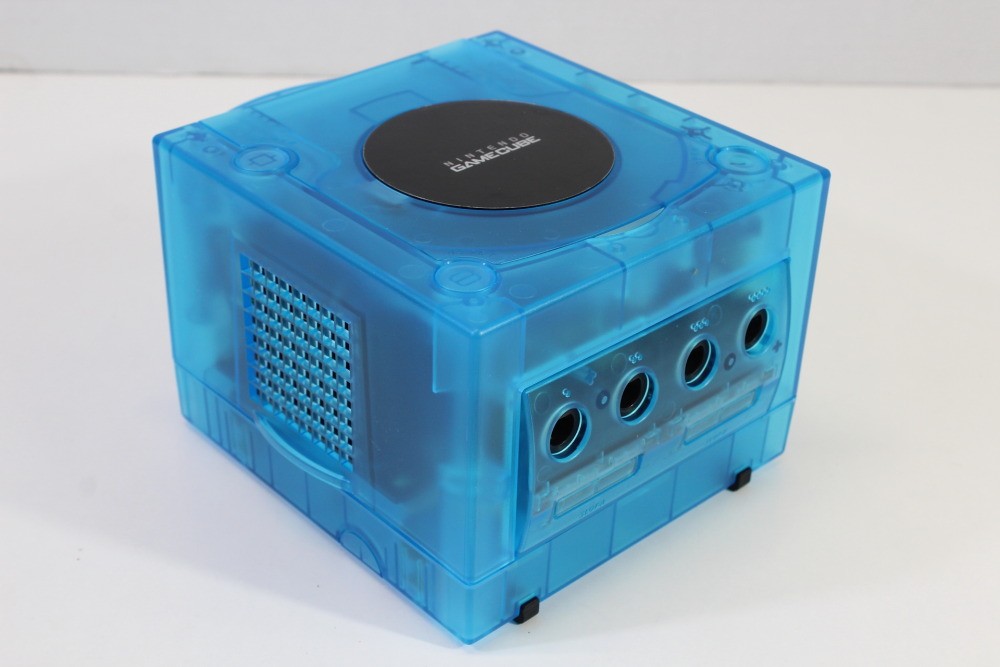 Nintendo Gamecube Console Clear Sky Ice Blue AC S-Video to HDMI NTSC-U/C DOL-001