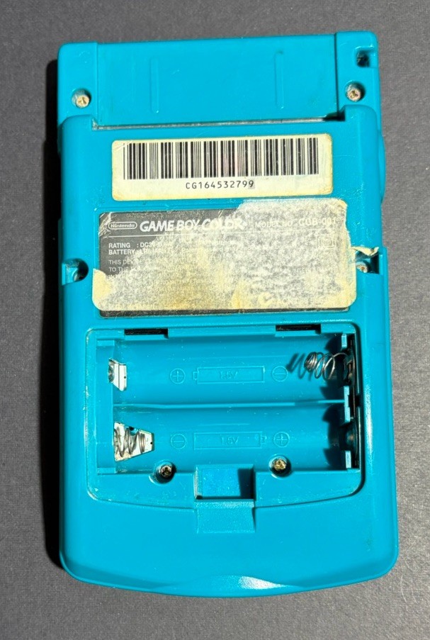 1998 Nintendo Game Boy Color Handheld Game Console CGB-001 Teal