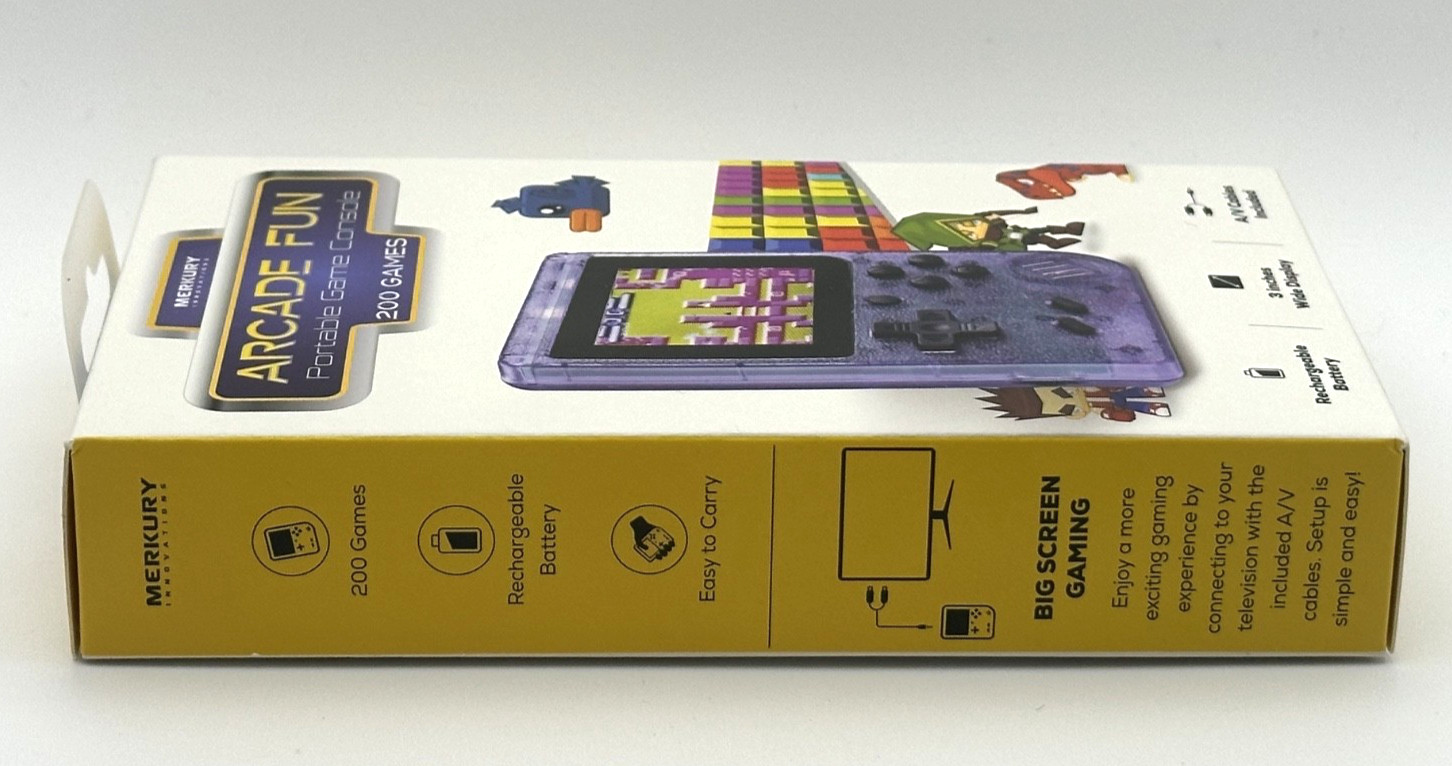 Arcade Fun Portable Game Console Merkury Innovations 200 Games Sealed NIB