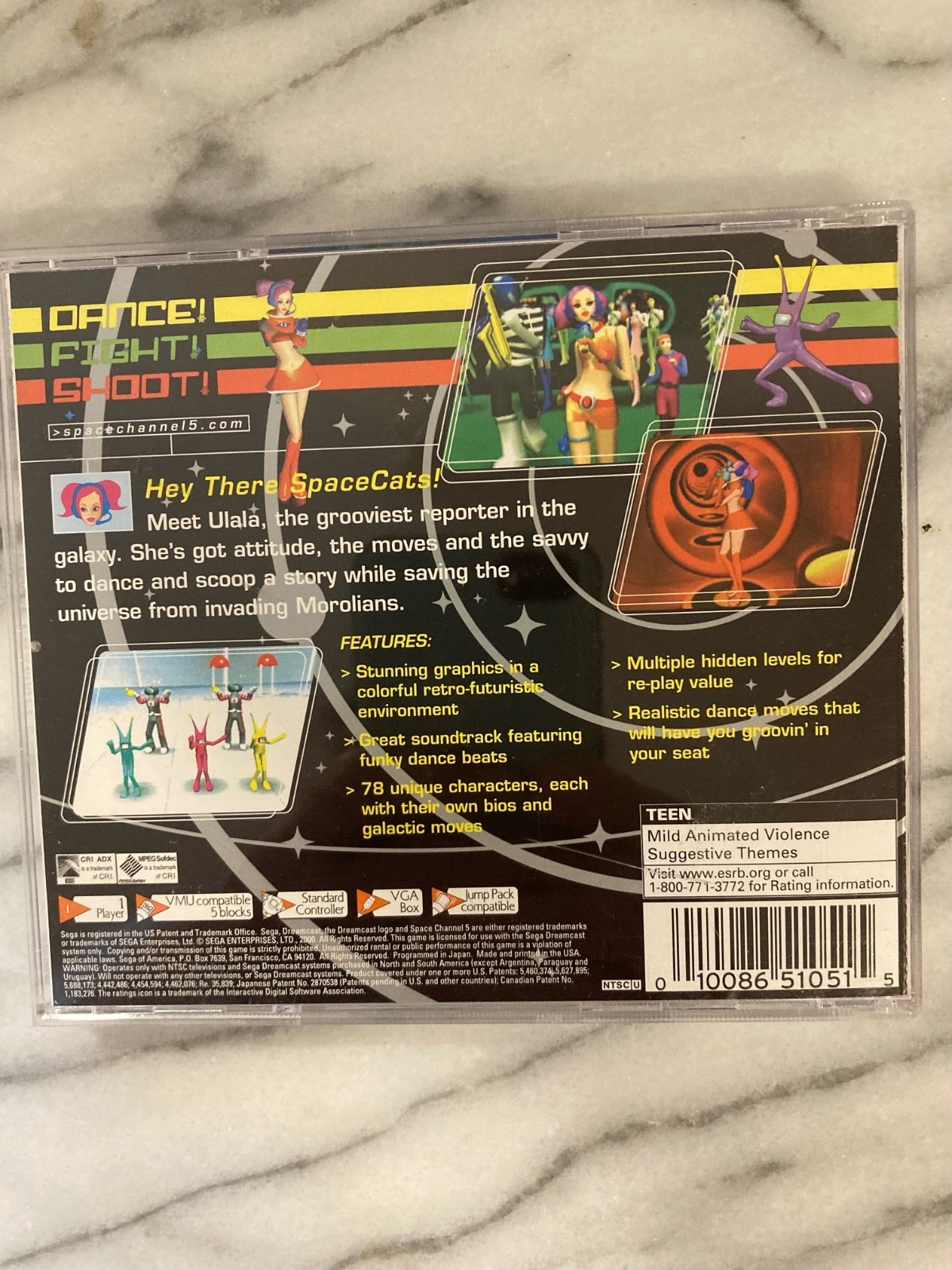 Space Channel 5 Sega Dreamcast Comple te CIB with Manual Tested Very Good Condi