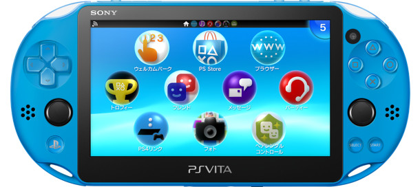 PS Vita Aqua Blue PCH 2000 Za23 Console Charger PSV Slim [CC]