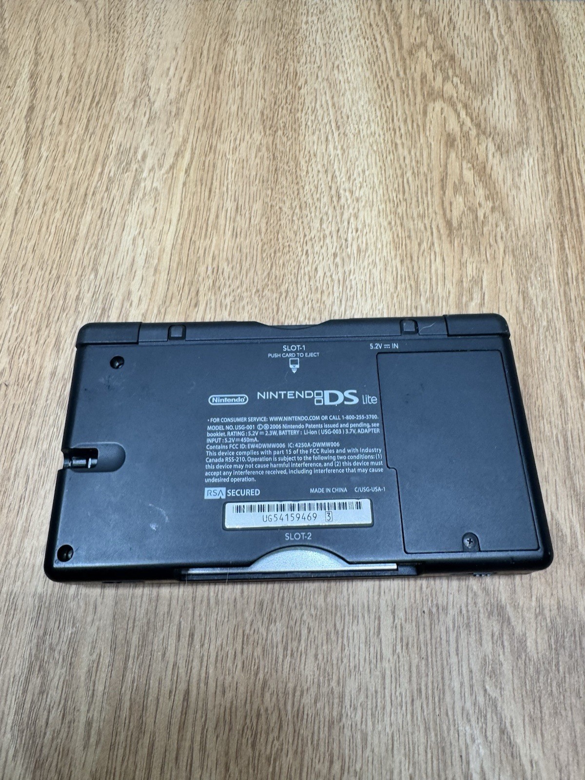 Crimson Red & Black Nintendo DS Lite W/ Charger – Tested Working