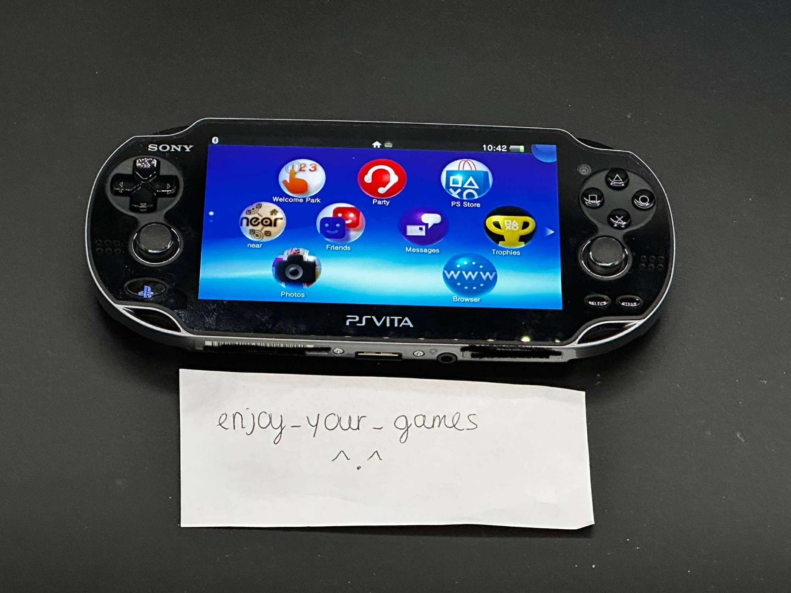 Sony PlayStation PS Vita OLED PCH-1000/1100 Black Complete in Box -SHIP IN 1-DAY