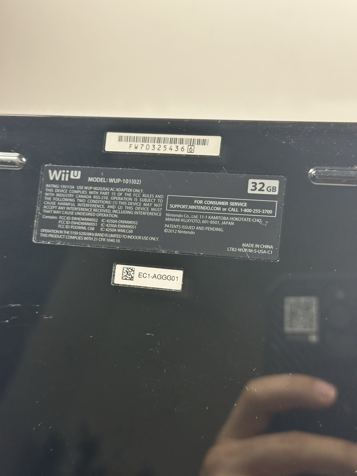 Nintendo Wii U 32GB Deluxe Black WUP-101(02) Console Bundle 5 Games Tested