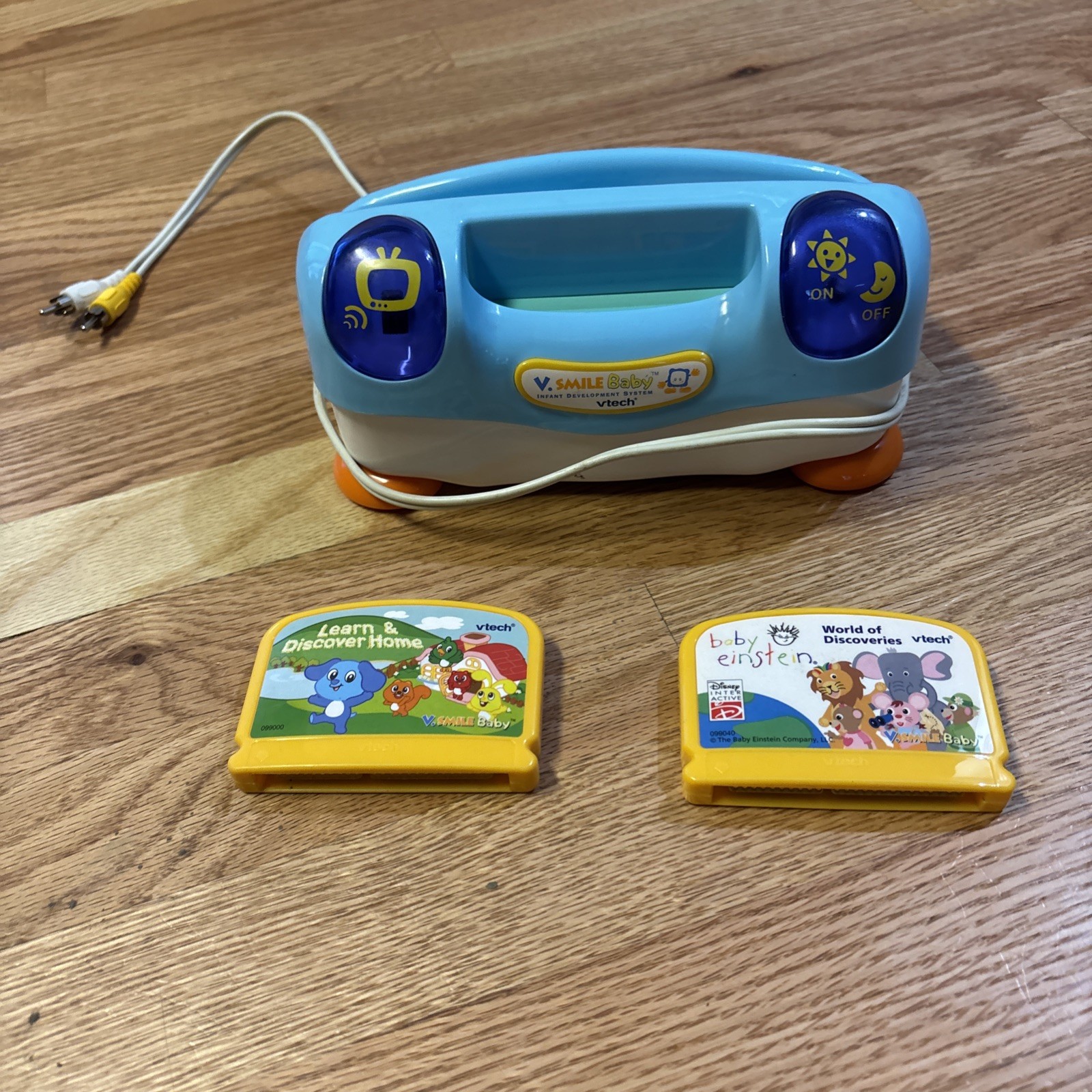 VTech VSmile Baby Infant Development System Console With 2 Games WORKS