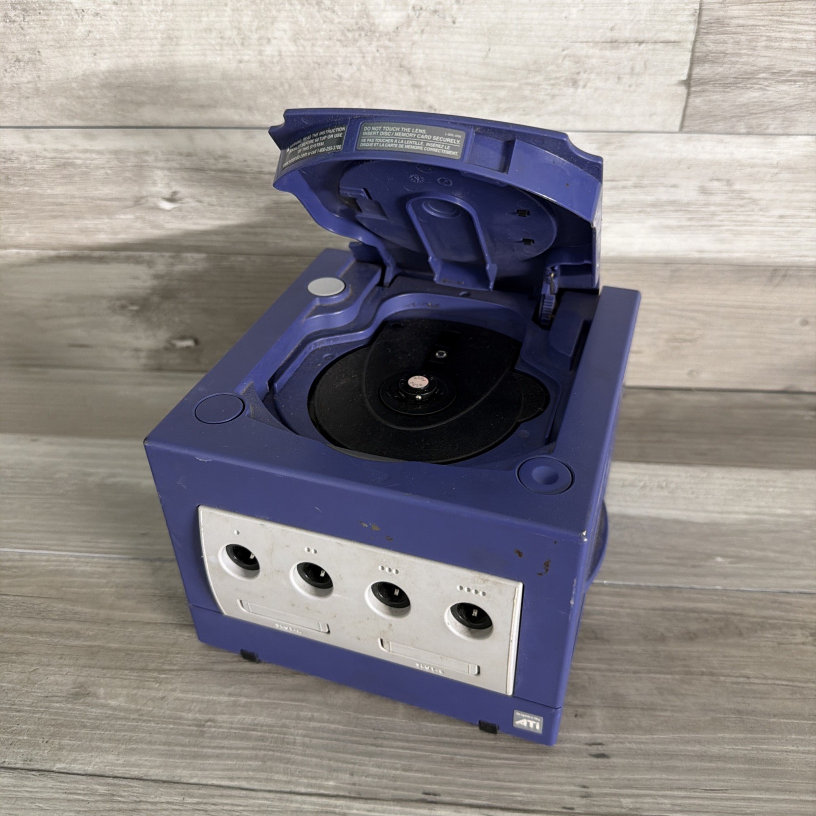 Nintendo GameCube Black Console Only DOL-001 Digital AV Parts or Repair Only