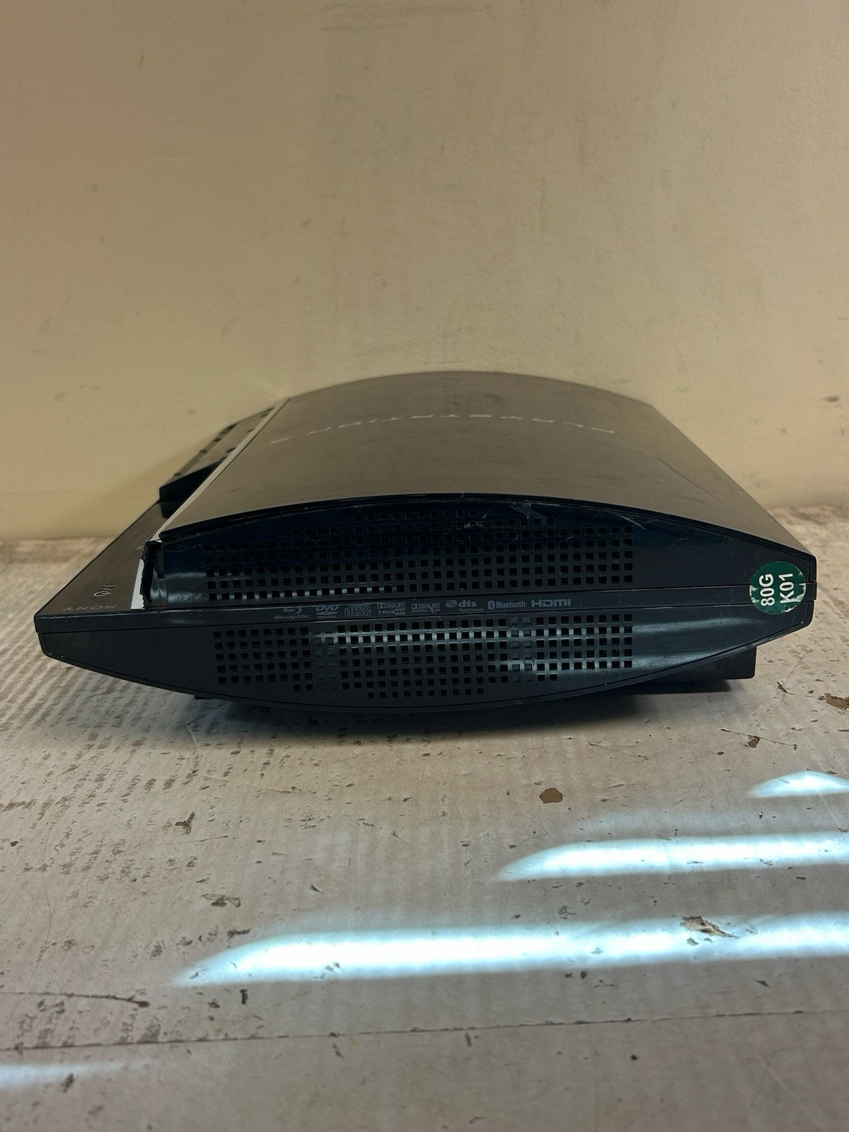 Sony PlayStation 3 Black Fat Original Console Model CECHK01 Tested No Hard Drive
