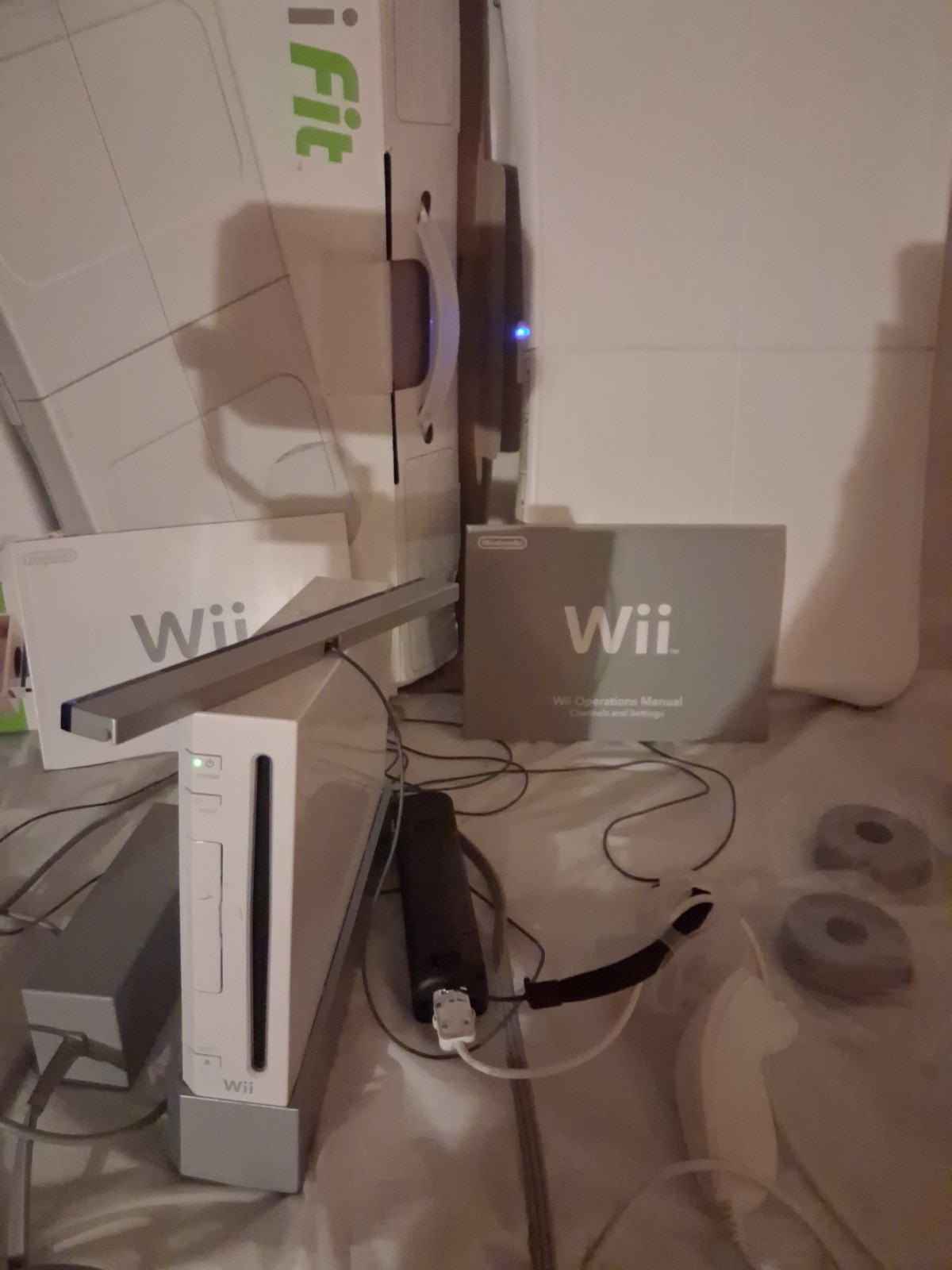 Nintendo Wii RVL-001 Console With Wii Board Included No Game Tv Not Included