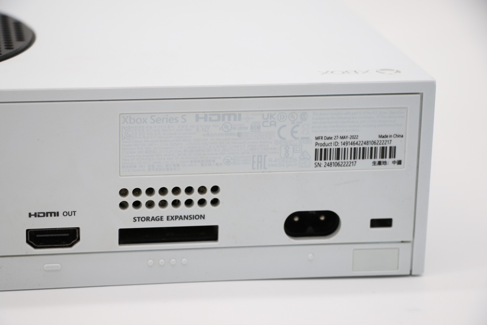 Xbox Series S 512GB All-Digital Console W/ Controller Model 1883 – White