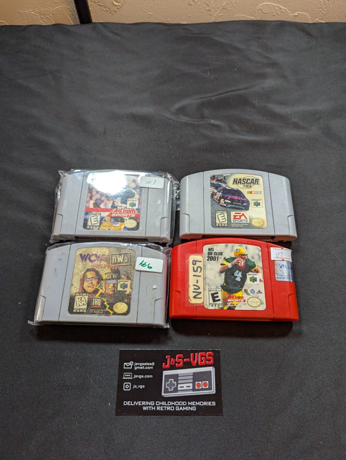 Nintendo 64 Console Bundle w/ 4 Games + 1 Controller & All Cables – Tested OEM