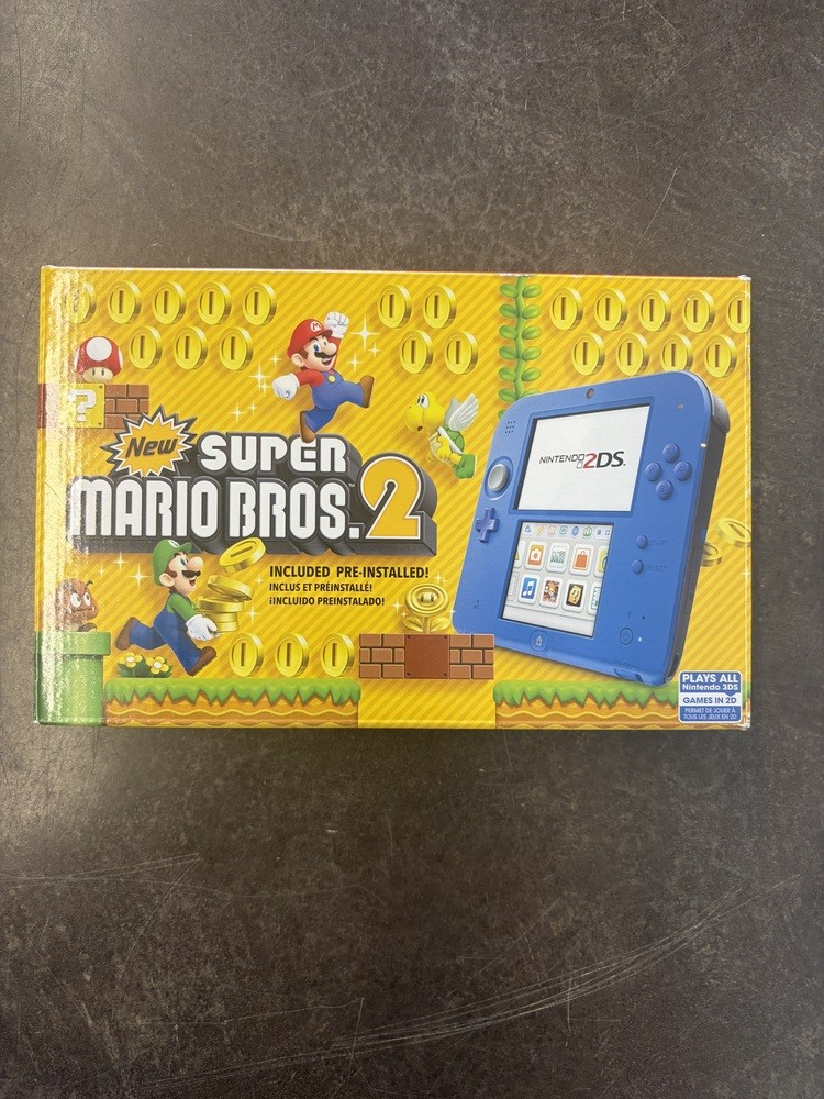 BRAND NEW OPEN BOX NINTENDO SUPER MARIO BROS. 2 ELECTRIC BLUE