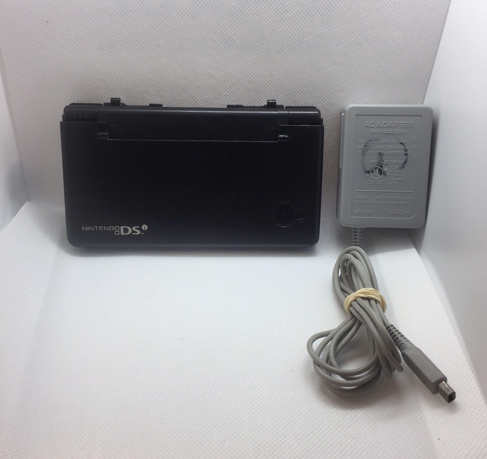 Nintendo DSi Matte Black Handheld System With Charger And Protector Case, Tested