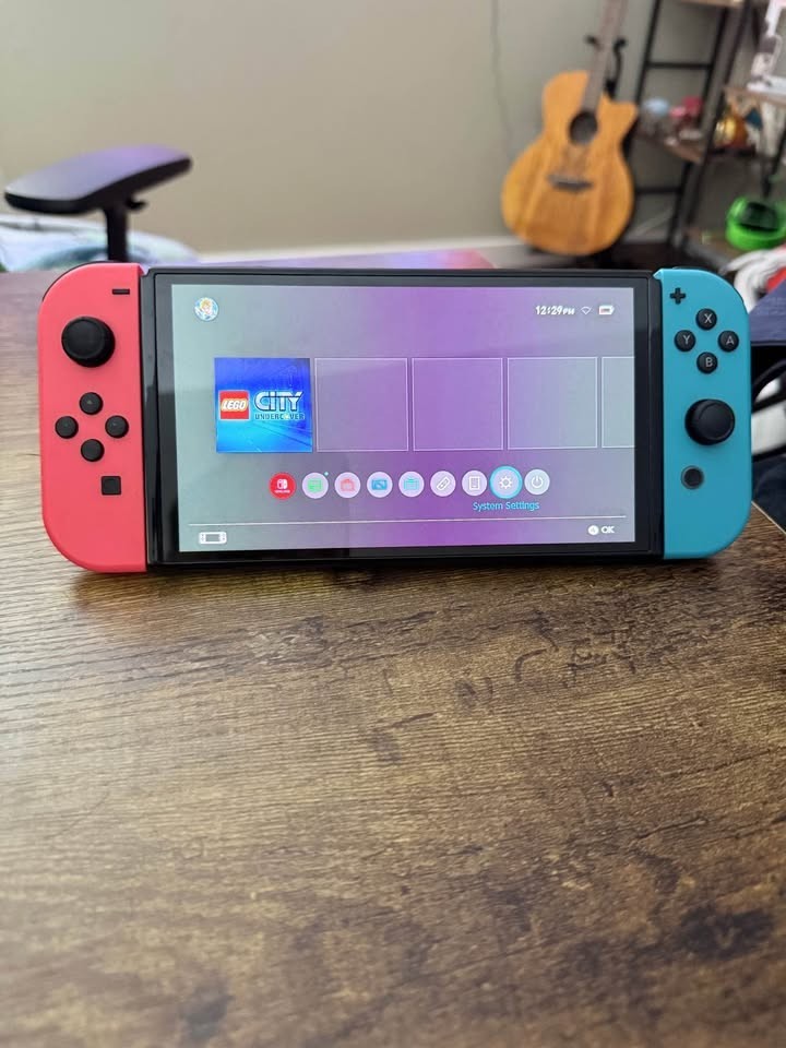 Nintendo Switch OLED Handheld Console 64GB Black/Neon Red/Neon Fast Shipping!