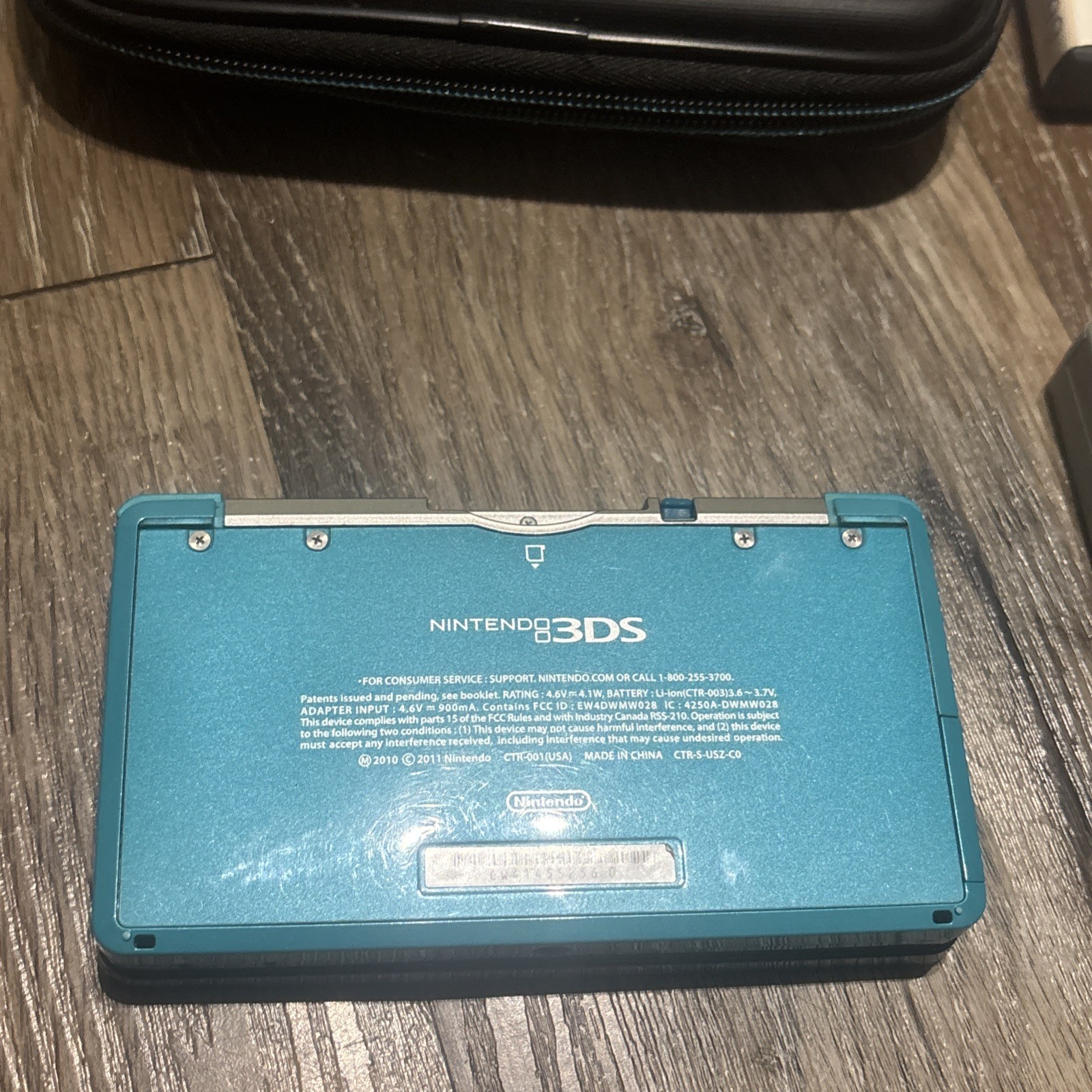 Nintendo 3DS Aqua Blue Handheld Handheld Console System Pokémon/Dragon quest.