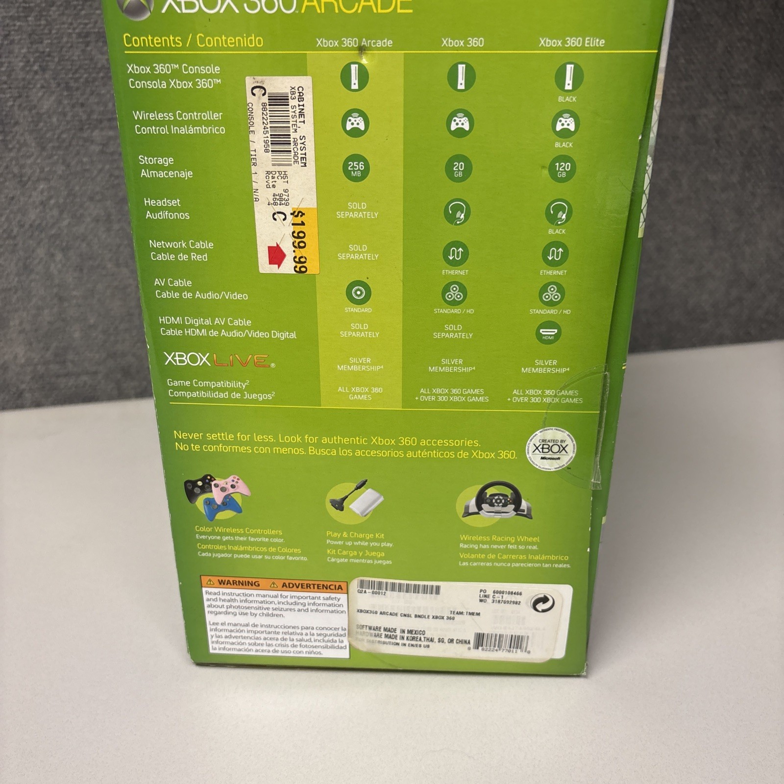 Brand New, Never Used In Box. 360 Arcade 256MB New Console Exclusive, Rare 2008