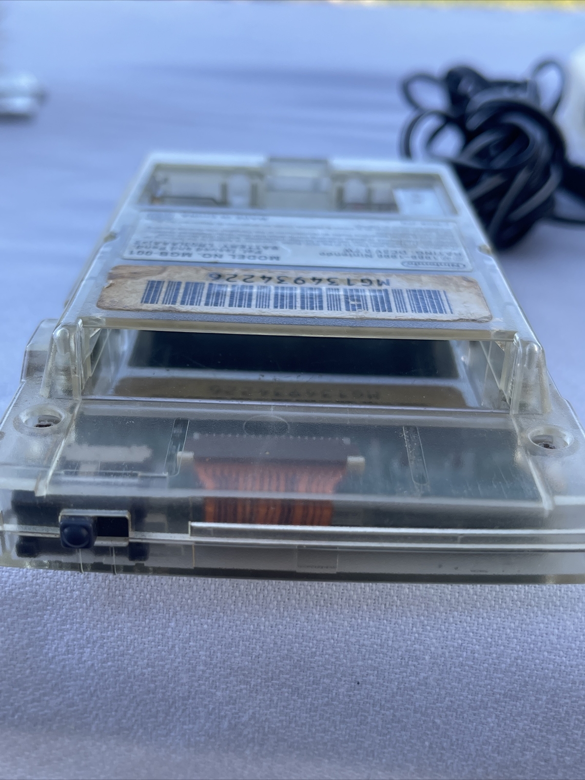 Nintendo Game Boy Color CGB-001 – Clear Skeleton – 100% Original- Tested Works