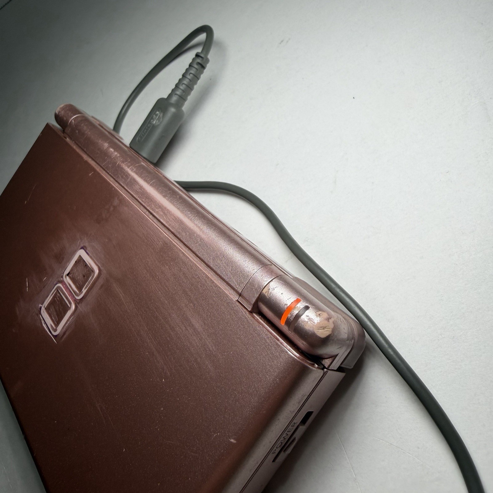 Nintendo DS Lite Console Pink/ Metallic Rose – Tested W/ Charger & No Stylist