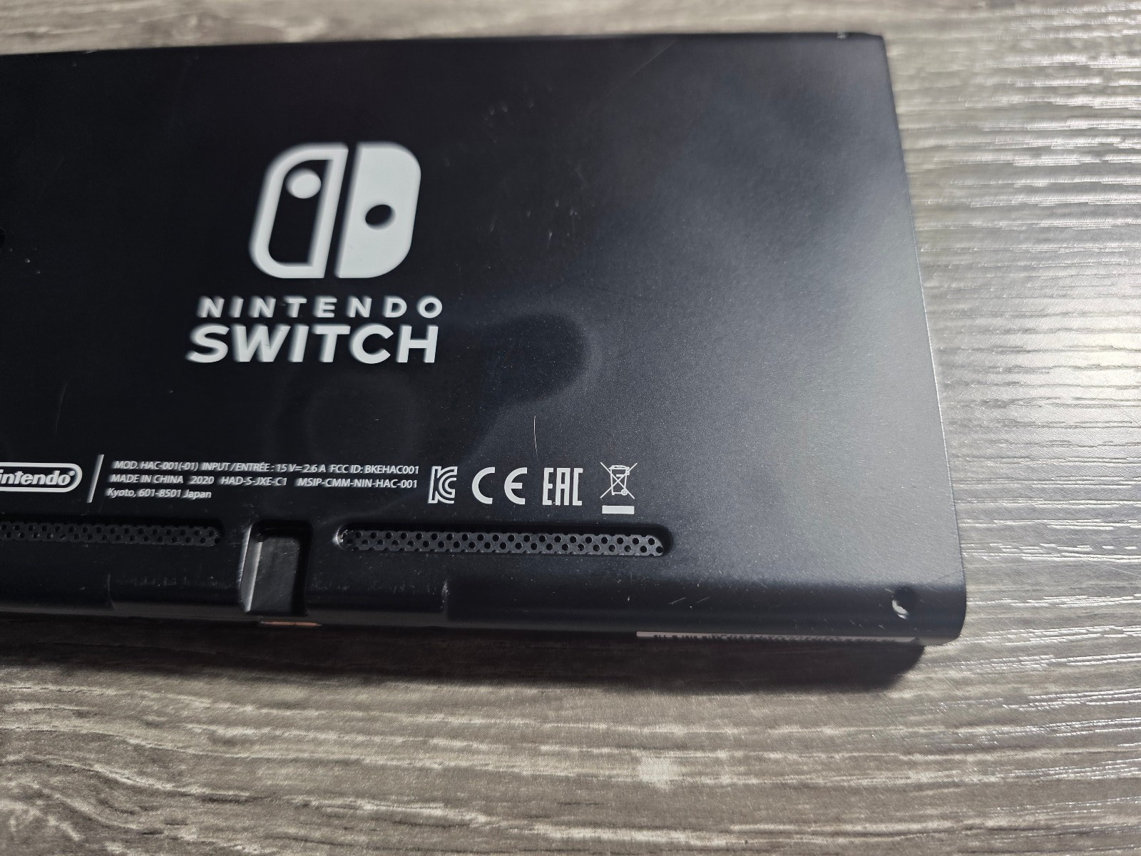 Nintendo Switch HAC-001 (-01) Console ONLY Black AS-IS For PARTS OR REPAIR