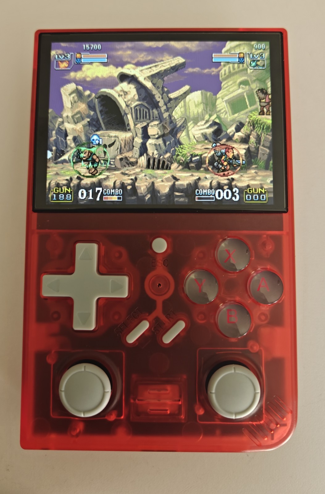 UNICO Color Retro Handheld Console 15 IGS Arcade Games 3.5″ Red