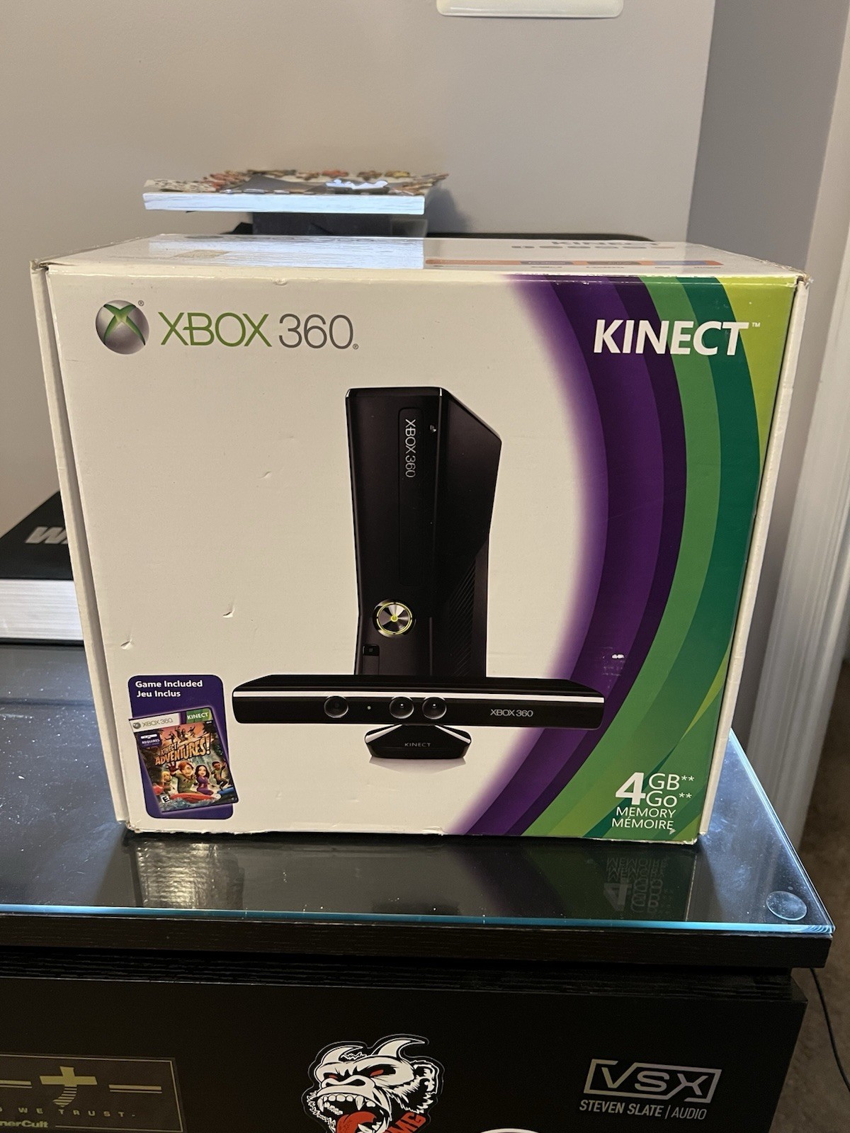 Microsoft Xbox 360 S Gaming Console and Kinect – Black 4GB Model