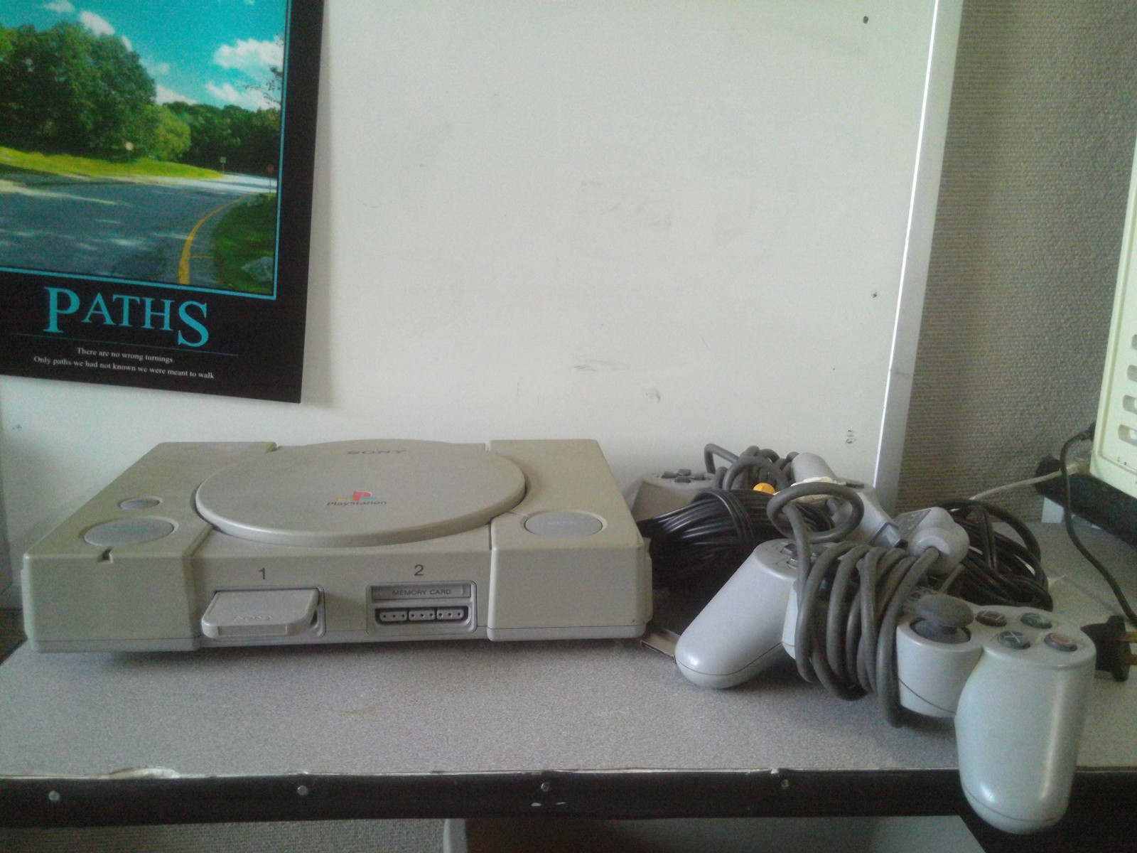 WORKING Sony PS1 PlayStation 1 Console SCPH-9001 – ALL CABLES TWO CONTROLLERS