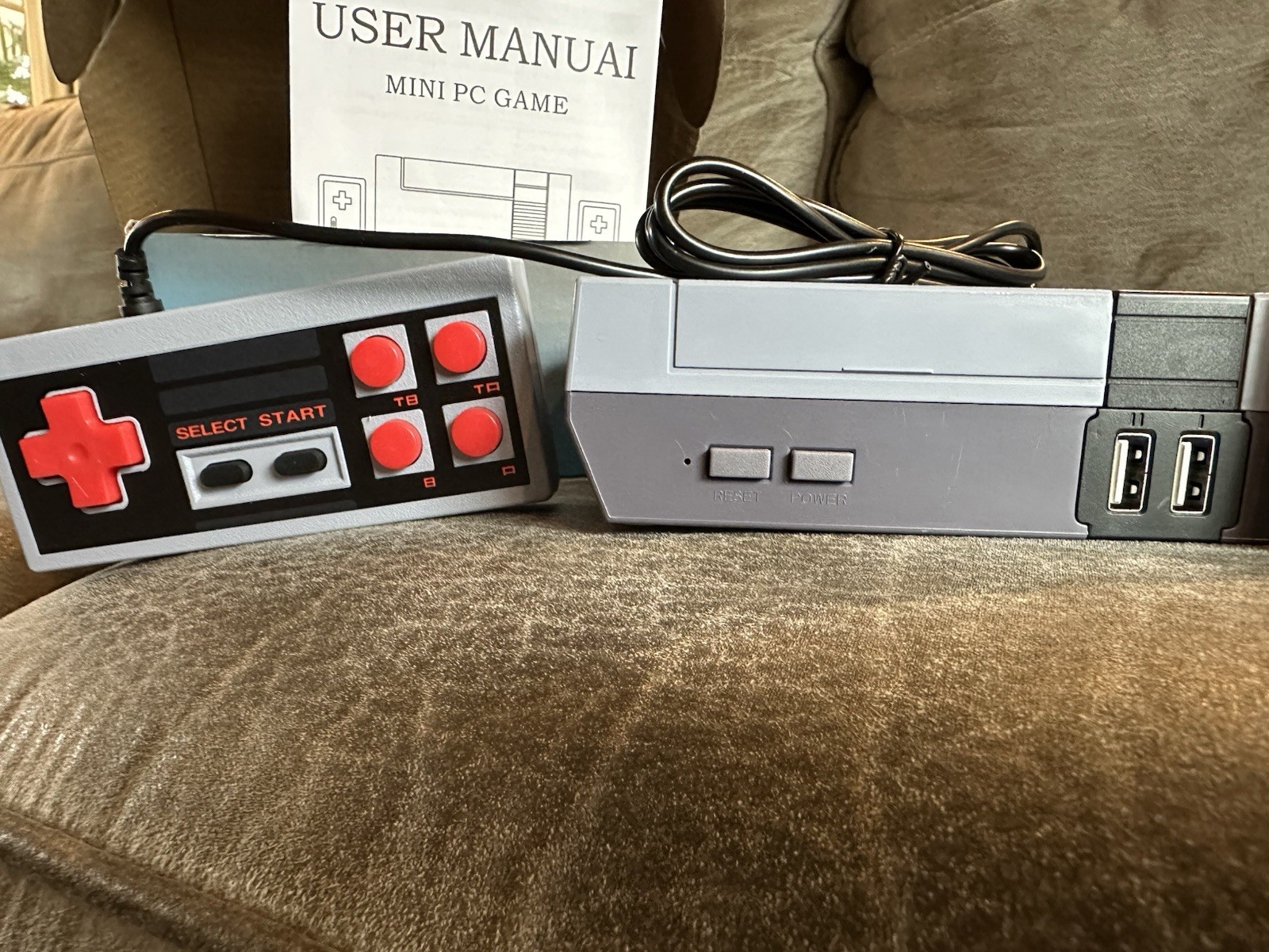 Mini Game Anniversary Edition 620 Plug and Play Console Gray Black Red NTSC/PAL