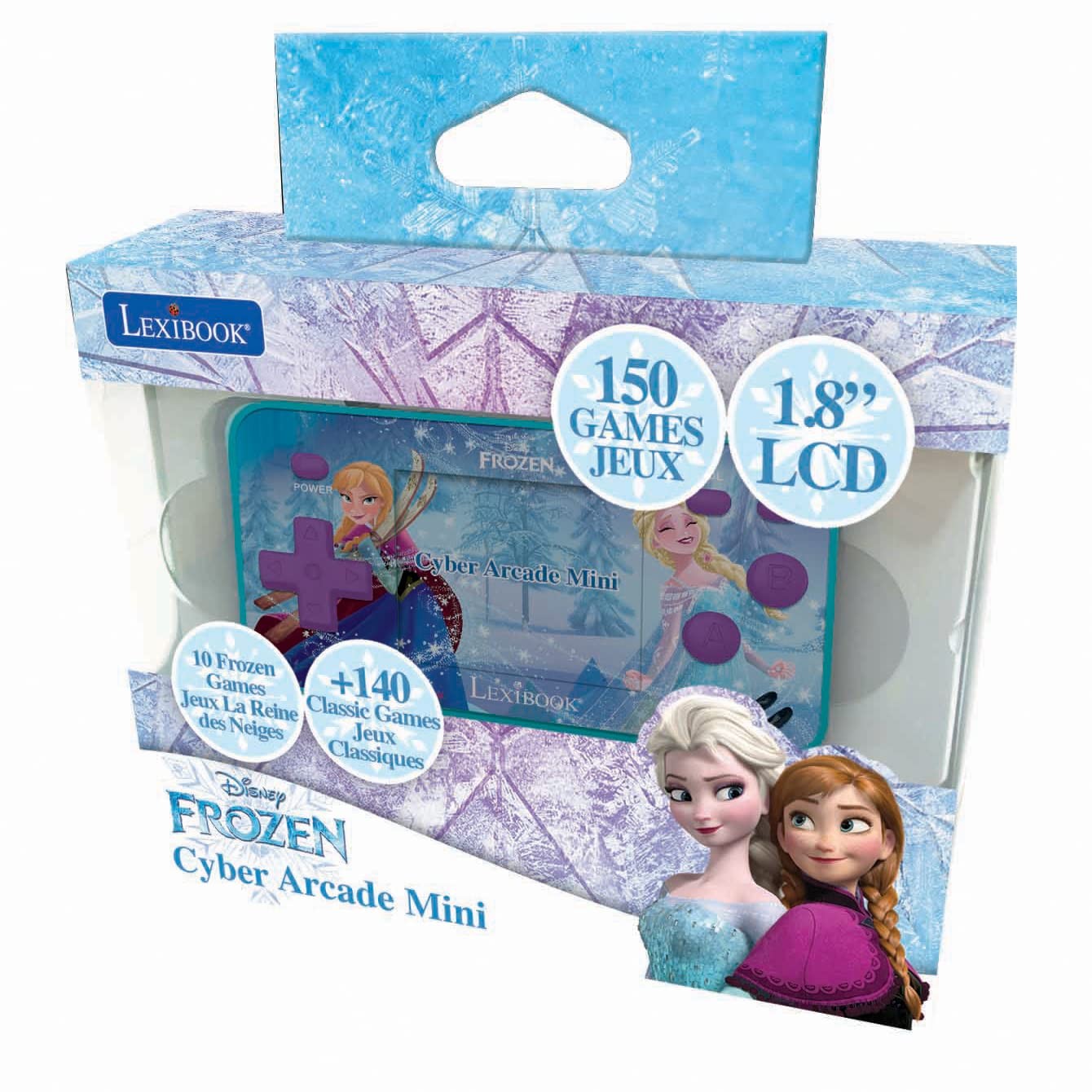 Frozen Arcade Pocket Gaming Console, 150 Games, LCD, Battery Operated, Purple…