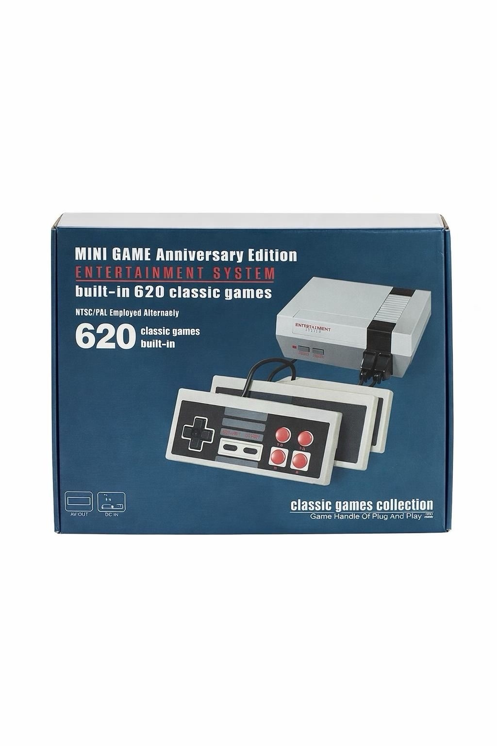 Mini Retro TV Game Console Classic 620 Games Built-in W/ 2 Controller Kid Gift