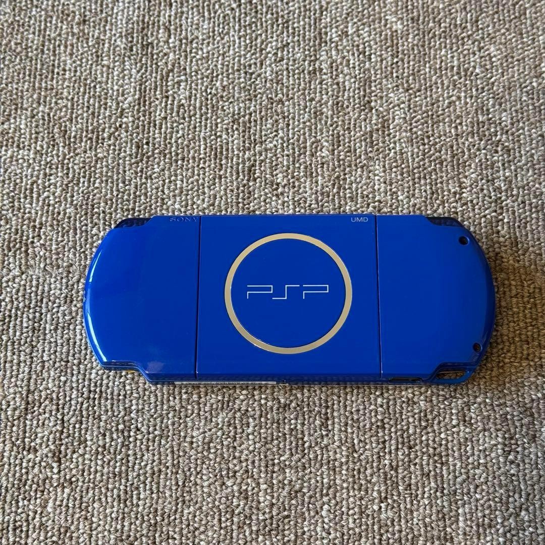 SONY Playstation PSP 3000 Blue White Game Console Good Tested Condition Japan