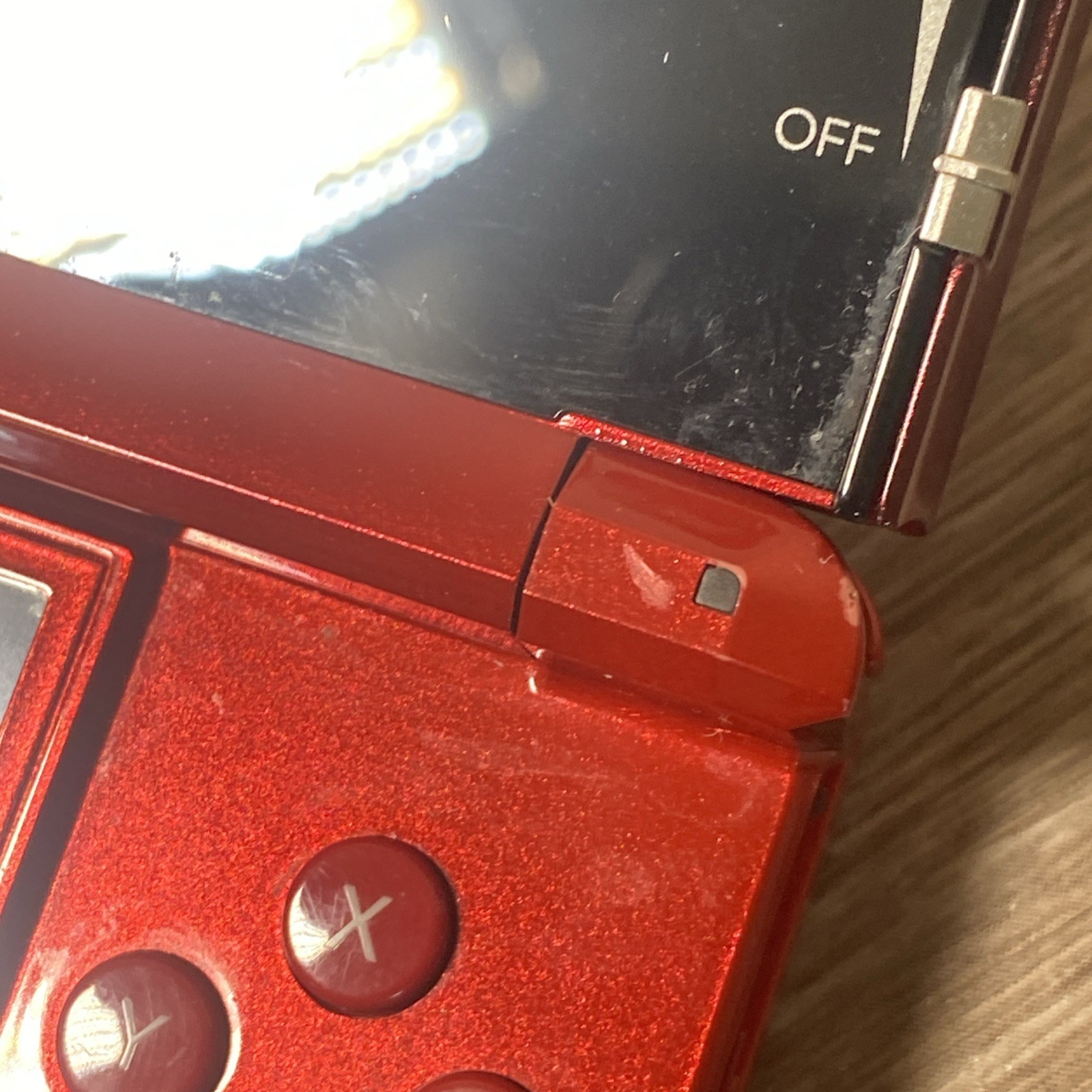 Nintendo 3DS CTR-001 Red Handheld Console w/ Charger & 2 Games Bundle See Pics