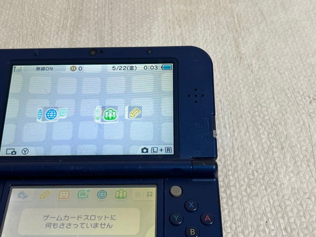 Nintendo New 3DS LL XL Metallic Blue IPS Upper Screen Japan NTSC-J Only 0176
