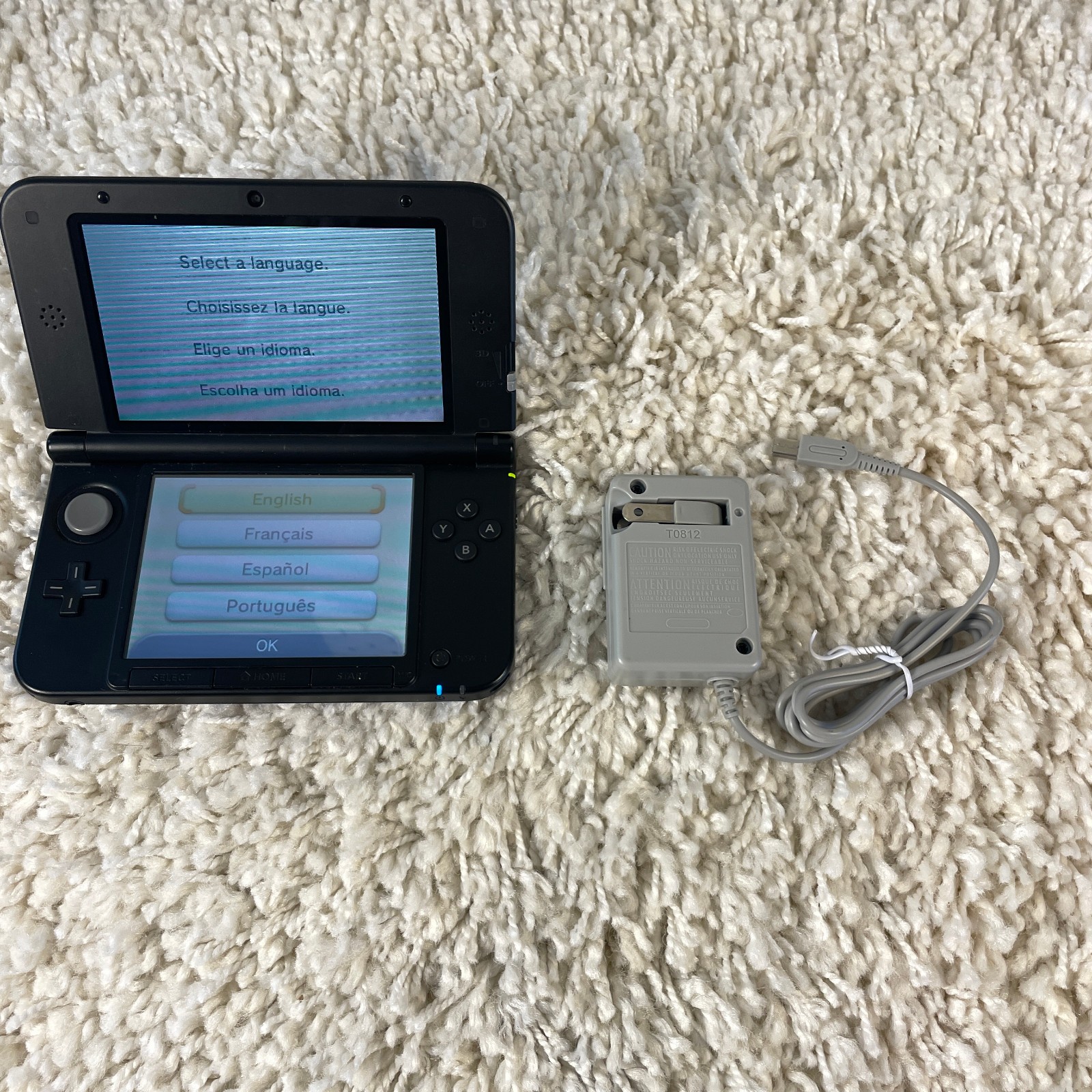 Nintendo 3DS XL Blue Black Handheld Console System SPR-001 Tested