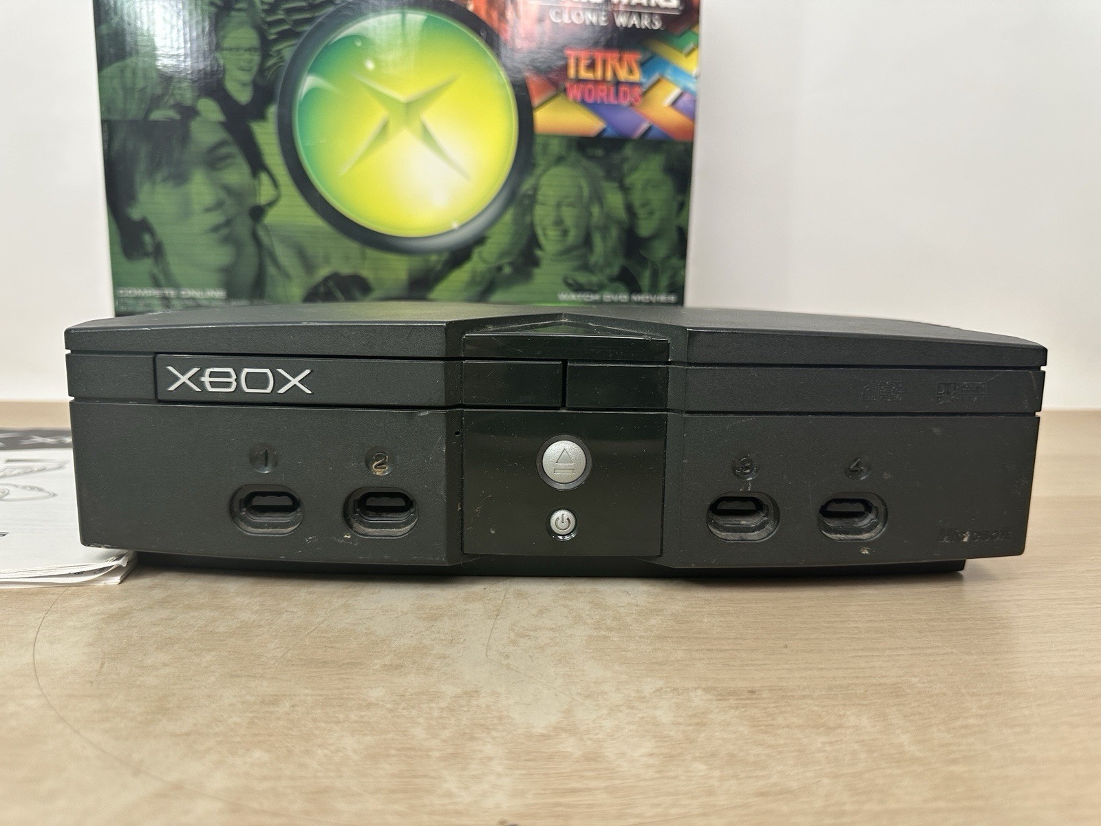 Microsoft Xbox Tetris/Star Wars Console Bundle w/ Original Box – No Game – READ!