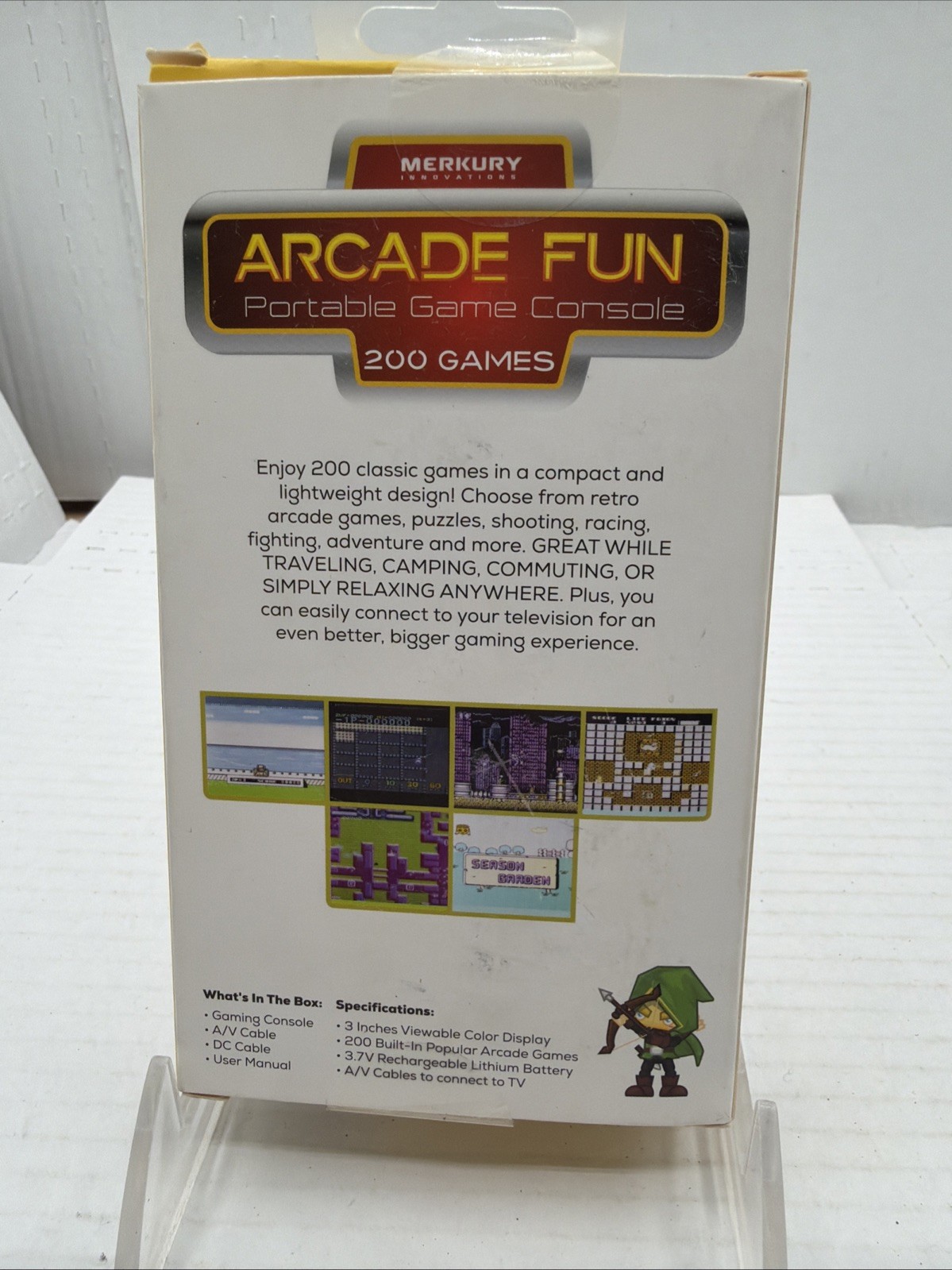 Merkury Innovations ARCADE FUN Portable Game Console – 200 Games Pre-loaded NEW