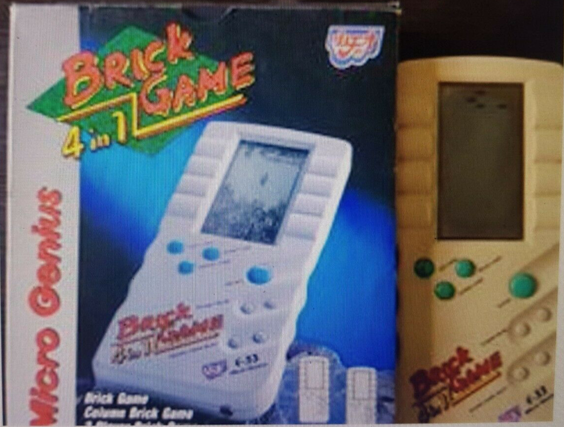 Micro Genius Brick Game 4 In 1 Model E-33 Video Game Console Used