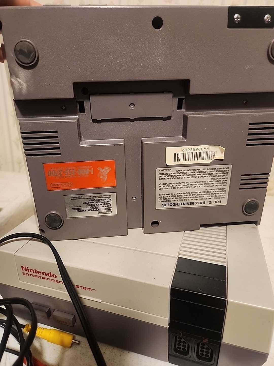 Nintendo NES Lot Of 2 Consoles 10 Games 6 Controllers Contra Mario TMNT