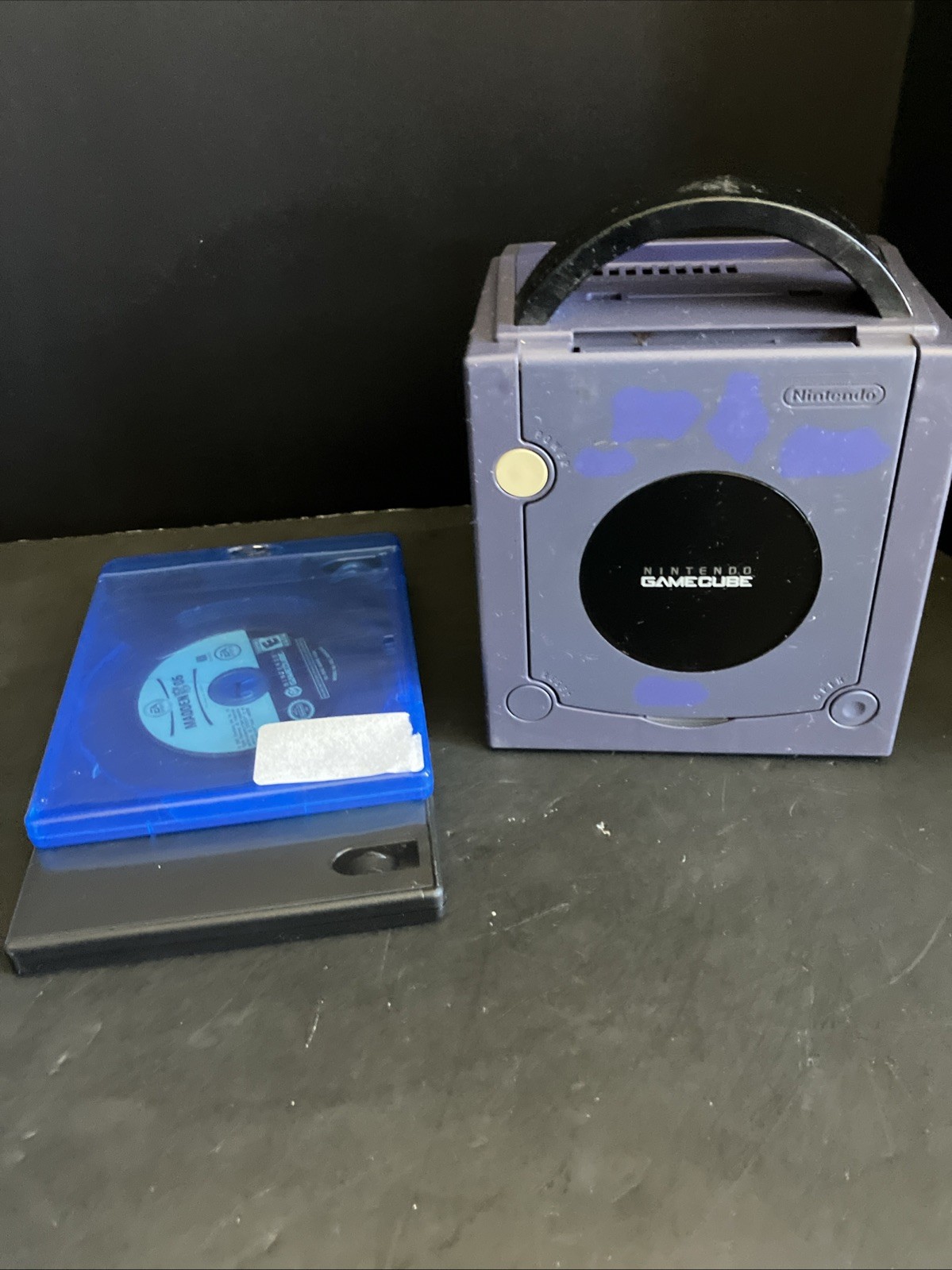 Nintendo GameCube Blue Console DOL-101 Japan TESTED READ-3