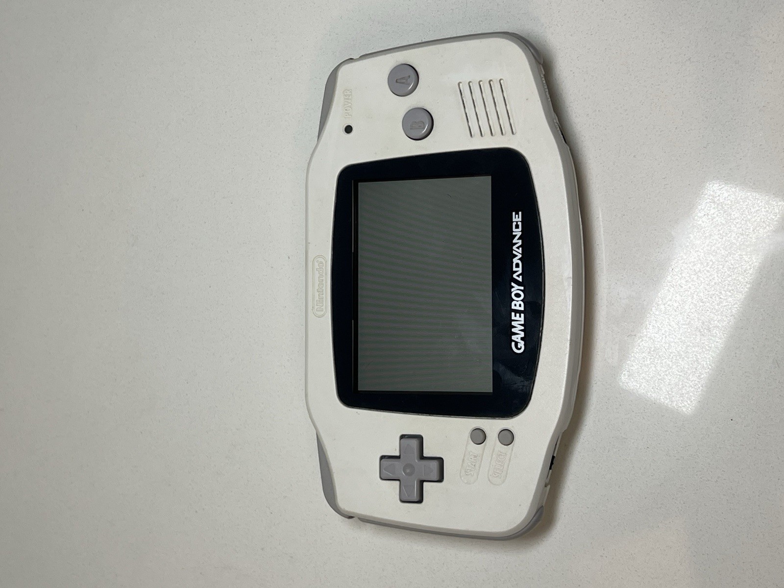 Nintendo Game Boy Advance AGB-001 Handheld White TESTED