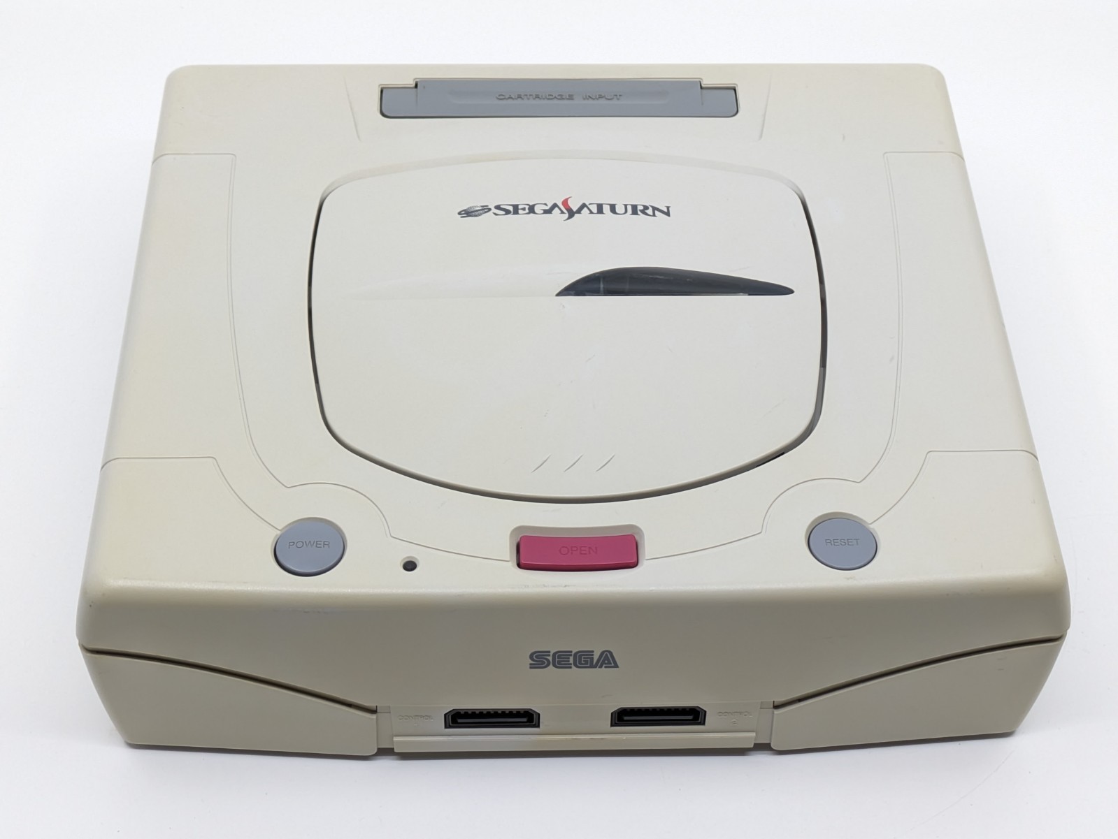 Sega Saturn White HST-3220 NTSC-J Japan Tested w/ SEGA RALLY